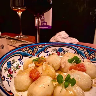 Gnocchi Buffalo Mozzarella and tomatoes