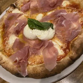 Burrata e prosciutto