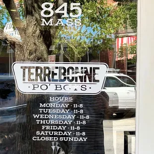 Front of restaurant