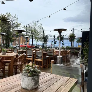 Beautiful view.  Good food.