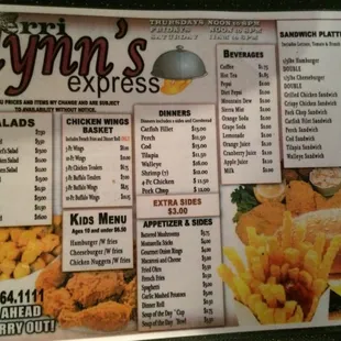Regular Menu
