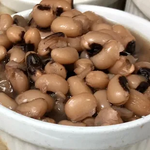 Black eyed peas cooked with smoked turkey