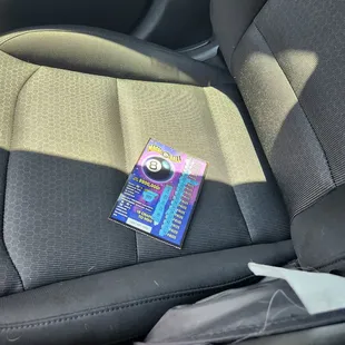 Already scratched losing scratch off left in my front seat