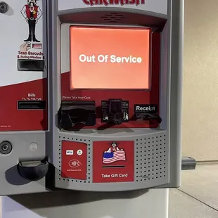 an out of service machine