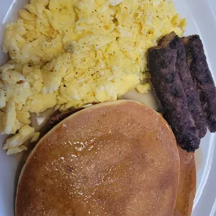 Short Stack (2) Pancakes, 2 Eggs &amp; Sausage Links