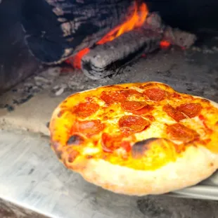 Wood fired pizza on Saturdays.