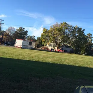 outside