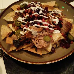 Pork nacho @ Territory Lounge Bar