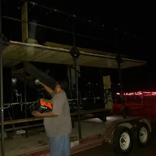 Double decker paintball trailer!