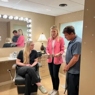 Our onsite visits from our jane iredale representative keep us informed about important changes and new products.