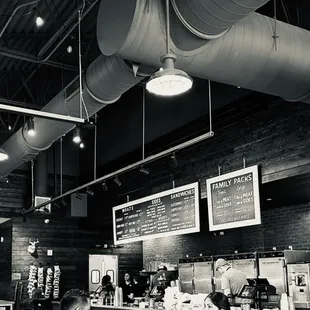 the inside of the restaurant