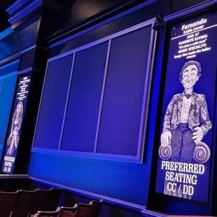 Prior to the show, there is info about each puppet