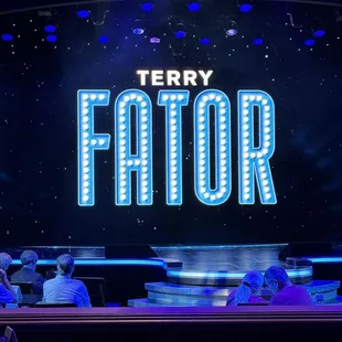 Inside, from my seat before the show