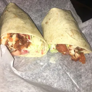 Terry's  Buffalo chicken ranch wrap