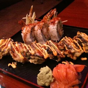 Shrimp tempura roll and rock 'n roll