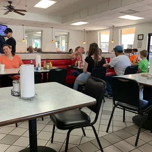 The inside, is a bit small but is clean!