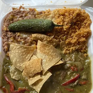 Chile Verde Plate