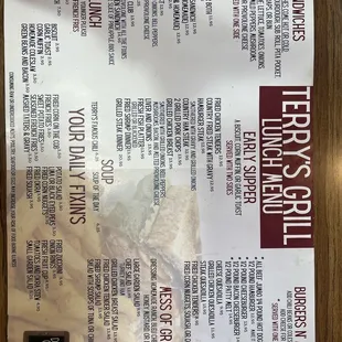 Menu as of Aug. 25, 2024.