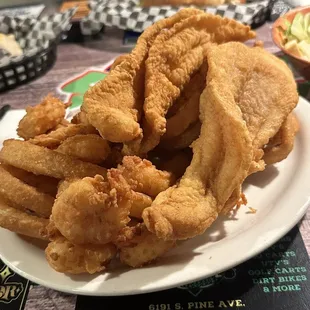 Shrimp and fish combo