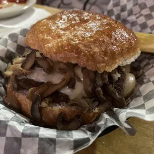 Mushroom Swiss Burger