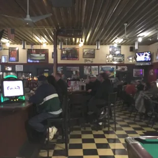 Crowded on a Friday night.