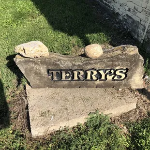 a sign for terry's