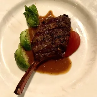 Venison with brussel sprouts