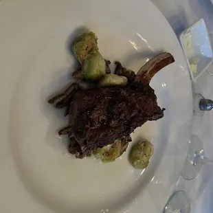 bone-in Elk with salad