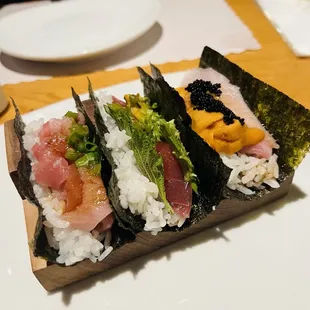 Speciality hand rolls