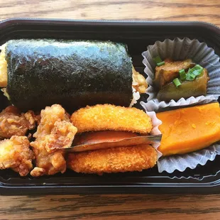 Garlic Chicken Roll Bento