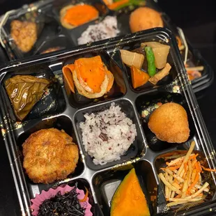 a variety of food items