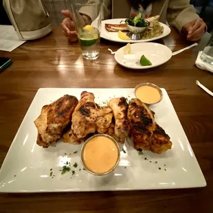 Grilled chicken wings