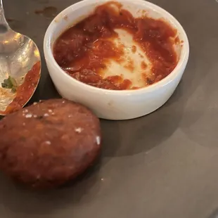 Ricotta fritters with marinara