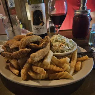 Perch dinner excellent