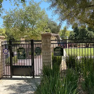 Gate next to the Adobe