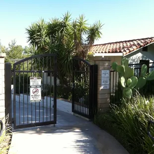 Front gate of Tesoro del Valle Park