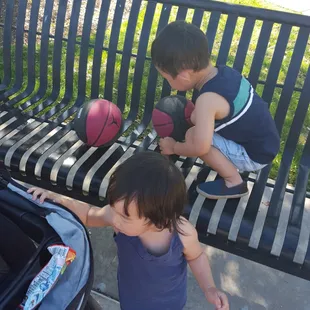 my kids hiding in the shade..