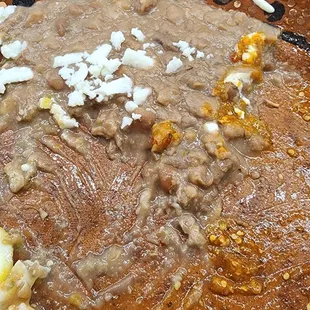 Beans could've been eaten, but they DON'T let you have chips. Their chips are only used for their chilaquiles! Worst effing answer EVER