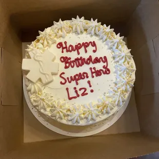 a birthday cake in a box