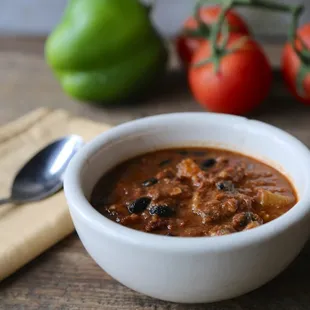 Three bean vegetarian chili