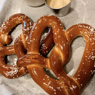 Pretzels served hot!