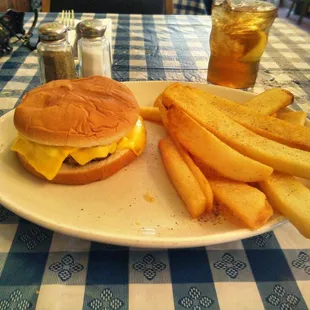 The best old fashion cheeseburger in town!  Try it on french bread for a change.