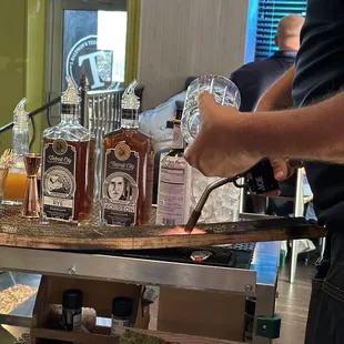 City on Fire - house special table side cocktail