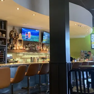 Spacious bar