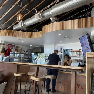 Interior where you order