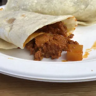Pork Colorado Burrito