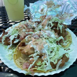 Taco de pescado (empanizado)