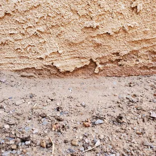 Not trenches 4"-6" like Anthony Biddle said they would do.