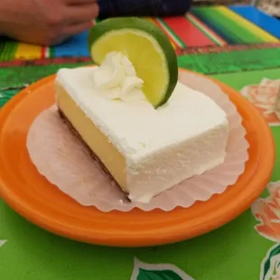 a slice of cake on a plate