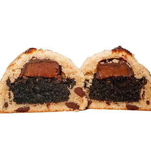 a half eaten chocolate cake